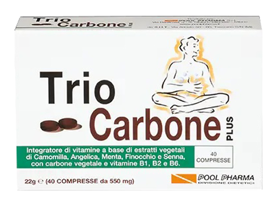 TRIOCARBONE PLUS 40 COMPRESSE - Farmamood