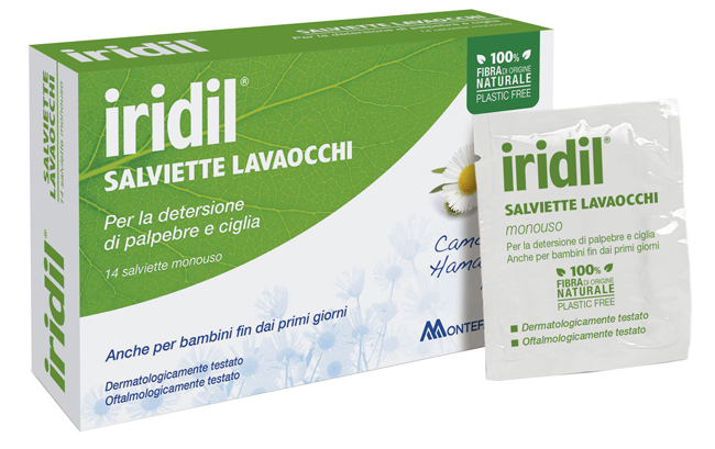IRIDIL LAVAOCCHI 14 SALVIETTE MONOUSO - Farmamood