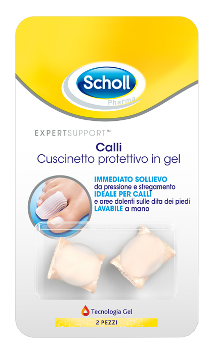 CUSCINETTI PROTETTIVI PER PIEDI CALLI SCHOLL GELACTIV 2 PEZZI - Farmamood