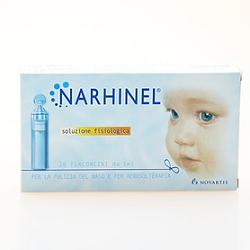 SOLUZIONE FISIOLOGICA PER ASPIRATORE NASALE NARHINEL 20 FIALE DA 5ML - Farmamood