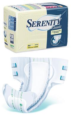 PANNOLONE PER INCONTINENZA SERENITY CLASSIC EXTRA TAGLIA SMALL 30 PEZZI - Farmamood