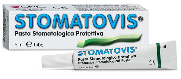 PASTA STOMATOLOGICA PROTETTIVA STOMATOVIS STOMATITI AFTOSE 5 ML - Farmamood