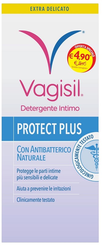 VAGISIL DETERGENTE INTIMO PROTECT PLUS 250 ML - Farmamood