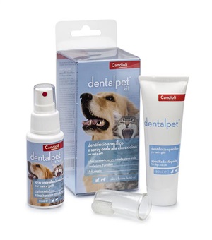 DENTALPET KIT DENTIFRICIO 50ML+SPRAY ORALE 50ML+1 DITALE - Farmamood
