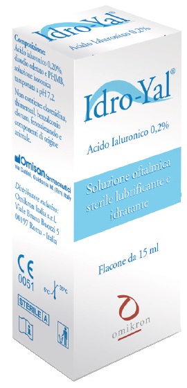 SOLUZIONE LUBRIFICANTE IDRO YAL 15 ML PER LENTI A CONTATTO - Farmamood