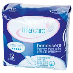 ILLA CARE ASSORBENTE NOTTE EXTRA 12 PEZZI - Farmamood
