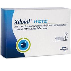 SOLUZIONE OFTALMICA IDRATANTE LUBRIFICANTE XILOIAL 20 MONODOSE DA 0,5ML - Farmamood