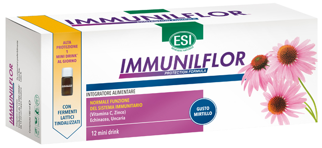 ESI IMMUNILFLOR MINI DRINK 12 FLACONCINI - Farmamood
