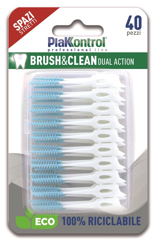 PLAKKONTROL BRUSH & CLEAN SCOVOLINI SPAZI STRETTI 40 PEZZI - Farmamood