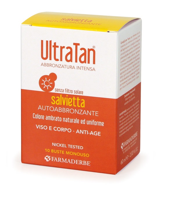 ULTRA TAN SALVIETTE AUTOABBRONZANTI 10 BUSTE - Farmamood