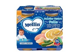 MELLIN OMOGENEIZZATO CENA POLLO VERDURE 2 PEZZI 200 G - Farmamood