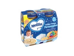 MELLIN CENA COMPLETA PASTINA VERDURE FORMAGGINO 2 PEZZI 200 G - Farmamood