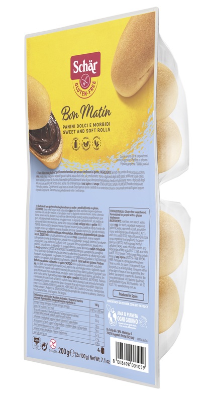 SCHAR BON MATIN PANINI DOLCI E MORBIDI SENZA LATTOSIO 2 PEZZI DA 100 G - Farmamood