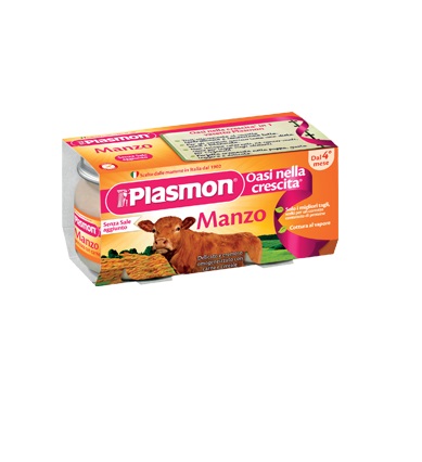 PLASMON OMOGENEIZZATO MANZO 4 X 80 G - Farmamood