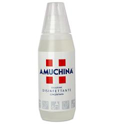 DISINFETTANTE IGIENIZZANTE A BASE DI IPOCLORITO DI SODIO ANTIMICROBICO AD AMPIO SPETTRO D'AZIONE AMUCHINA LIQUIDA 100% 500 ML - Farmamood