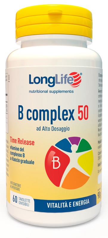 LONGLIFE B COMPLEX 50 T/R 60 TAVOLETTE - Farmamood
