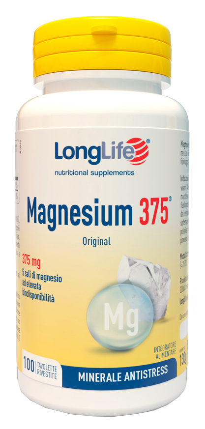 LONGLIFE MAGNESIUM 375 MG 100 TAVOLETTE - Farmamood