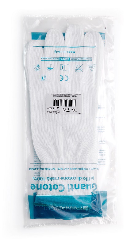 GUANTO CHIRURGICO COTONE FELPATO 7,5 - Farmamood