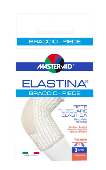 RETE TUBOLARE ELASTICA IPOALLERGENICA MASTER-AID ELASTINA BRACCIO/PIEDE 3 MT IN TENSIONE CALIBRO 4 CM - Farmamood