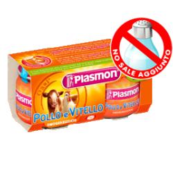 PLASMON OMOGENEIZZATO VITELLO POLLO 80 G X 2 PEZZI - Farmamood