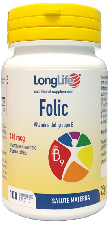 LONGLIFE FOLIC 400 MCG 100 COMPRESSE - Farmamood