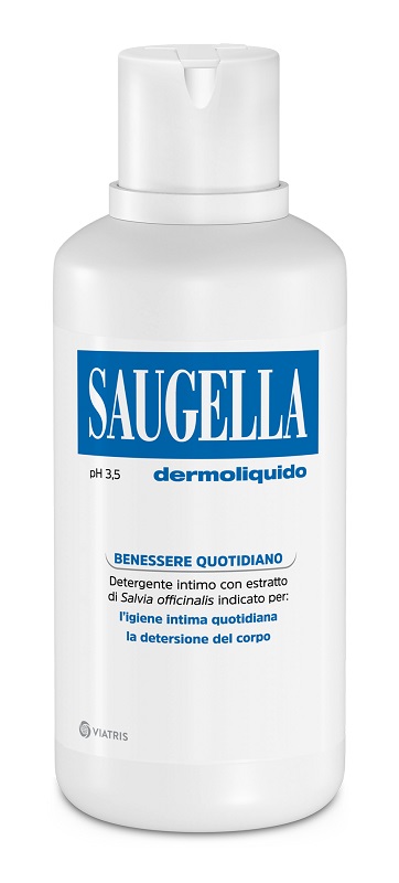SAUGELLA DERMOLIQUIDO PH 3,5 DETERGENTE INTIMO BENESSERE QUOTIDIANO 500 ML - Farmamood