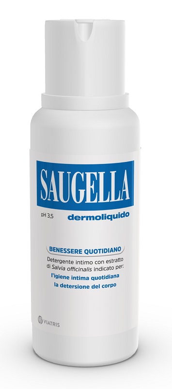 SAUGELLA DERMOLIQUIDO PH 3,5 DETERGENTE INTIMO BENESSERE QUOTIDIANO 250 ML - Farmamood