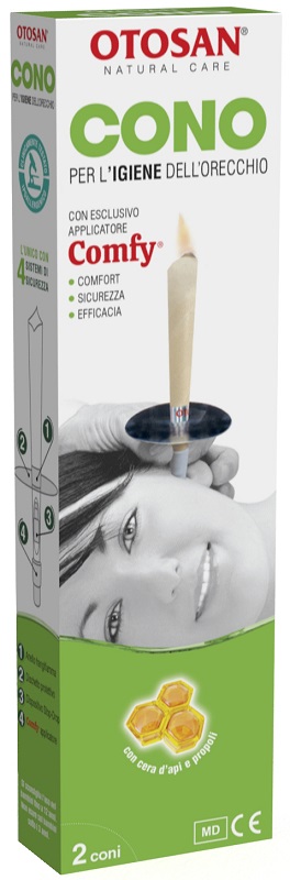 OTOSAN CONO PER L'IGIENE DELLE ORECCHIE OTOSAN+PROPOLI 2 PEZZI - Farmamood