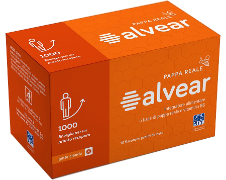 ALVEAR 1000 PAPPA REALE 10 FLACONCINI GUSTO ARANCIA - Farmamood