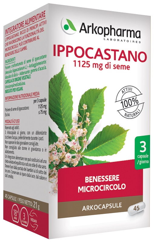 ARKO CAPSULE IPPOCASTANO BIO 45 CAPSULE - Farmamood