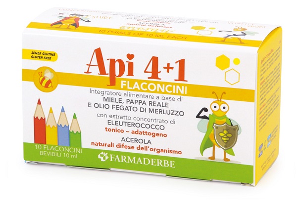 APIQUATTRO + 1 10 FLACONCINI DA 10 ML - Farmamood
