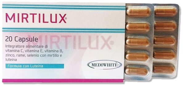 MIRTILUX 20 CAPSULE - Farmamood
