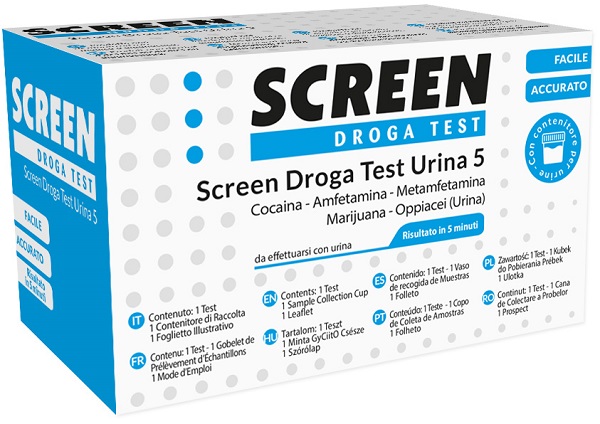 TEST DROGA SCREEN RILEVAZIONE 5 DROGHE NELL'URINA - Farmamood