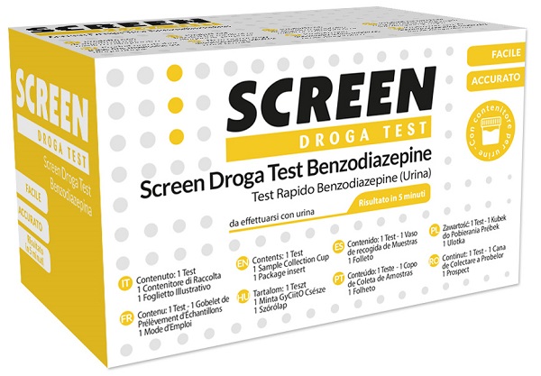 DROGA TEST CHE RILEVA UNA SOSTANZA BENZODIAZEPINE SCREEN DROGA TEST BENZODIAZEPINE - Farmamood