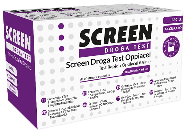 DROGA TEST CHE RILEVA UNA SOSTANZA OPPIACEI EROINA SCREEN DROGA TEST OPPIACEI - Farmamood