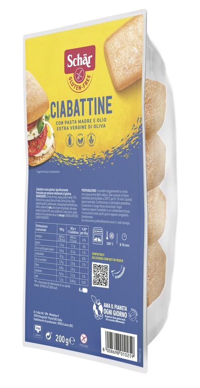 SCHAR CIABATTINA 200 G - Farmamood