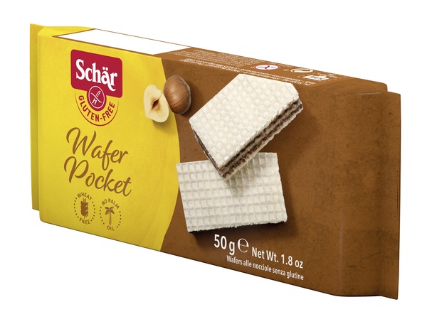 SCHAR WAFER POCKET ALLA NOCCIOLA 50 G - Farmamood