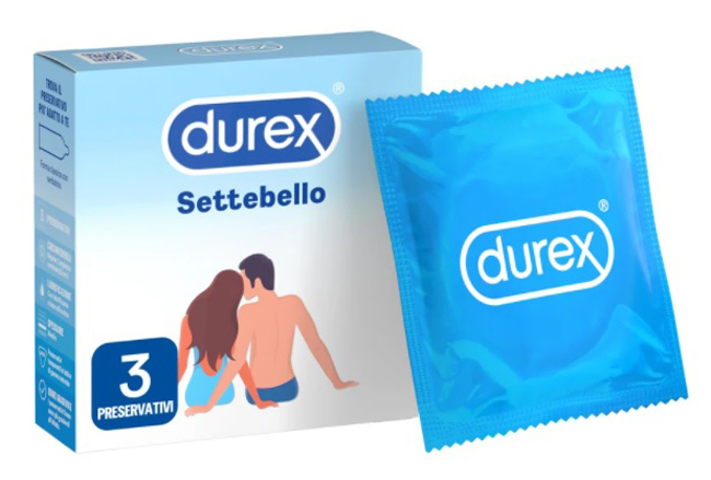 PROFILATTICO DUREX SETTEBELLO CLASSICO 3 PEZZI - Farmamood