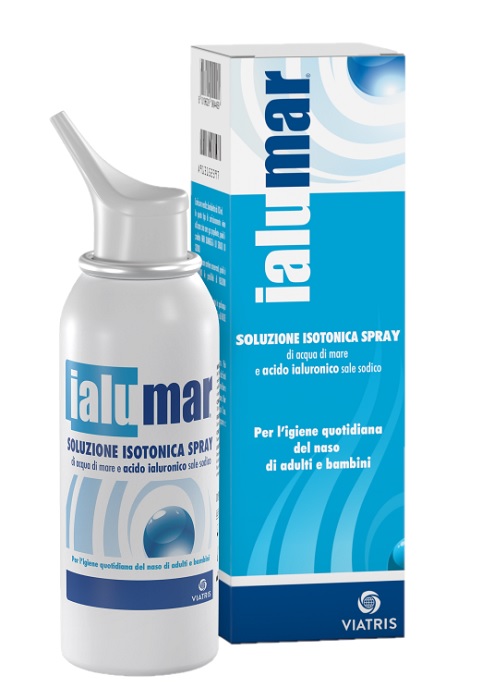 SOLUZIONE ISOTONICA SPRAY DI ACQUA DI MARE ACIDO IALURONICO SALE SODICO PER IGIENE NASO ADULTI E BAMBINI 100ML - Farmamood