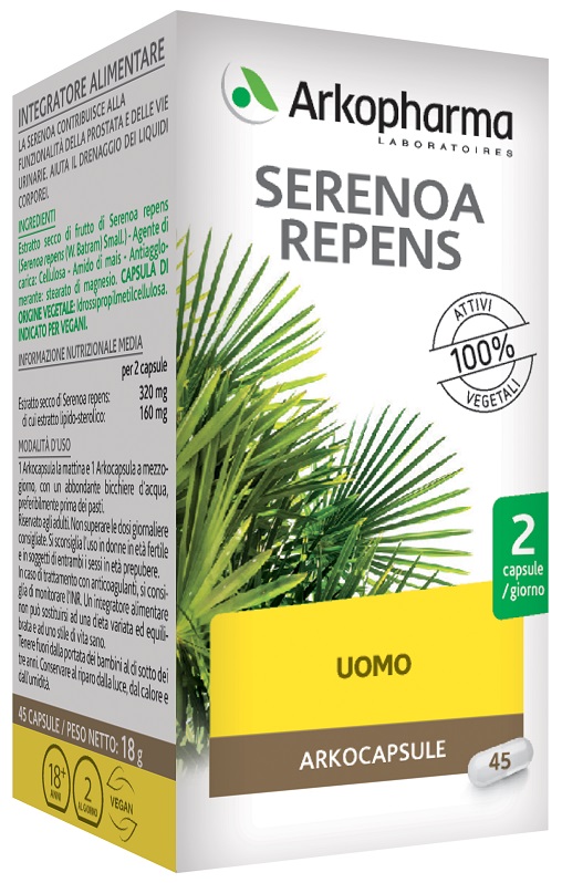 SERENOA REPENS 45 VEGI CAPSULE - Farmamood