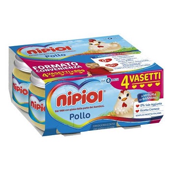 NIPIOL OMOGENEIZZATO POLLO 4 X 80 G - Farmamood