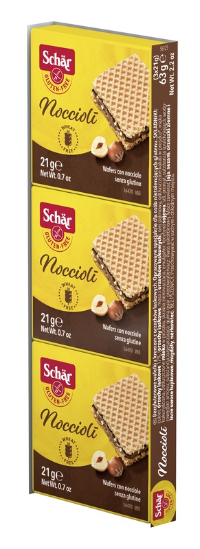 SCHAR NOCCIOLI' WAFERS CON NOCCIOLE 3 PEZZI DA 21 G - Farmamood