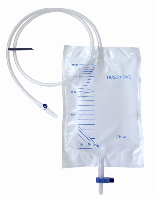 SACCA DI DRENAGGIO LETTO PER INCONTINENZA 2000ML IN PVC CON VALVOLA DI NON RITORNO E SCARICO STERILE CON TUBO DI RACCORDO 120CM 1 PEZZO RIUTILIZZABILE - Farmamood