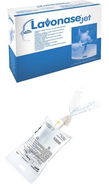 IRRIGATORE NASALE LAVONASE CON SOLUZIONE FISIOLOGICA 6 PEZZI - Farmamood