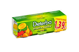 DIETERBA OMOGENEIZZATO FRUTTA MISTA 3 PEZZI 80 G - Farmamood