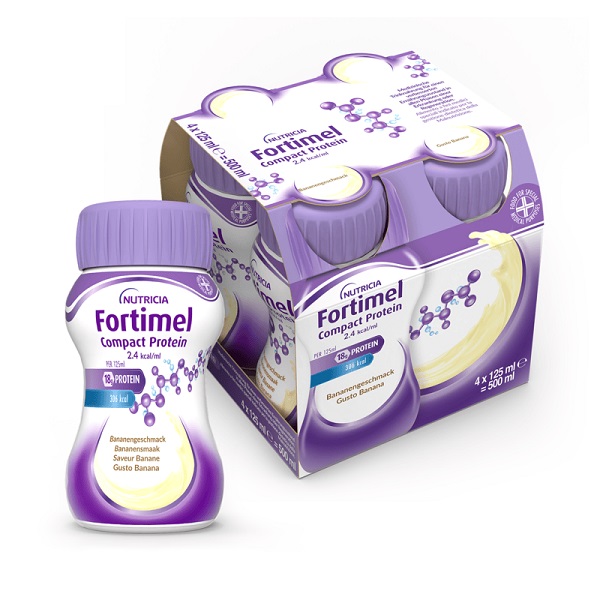 FORTIMEL COMPACT PROTEIN BANANA 4 X 125 ML - Farmamood