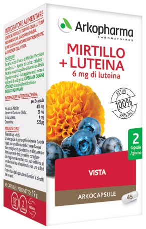 ARKO CAPSULE MIRTILLO+LUTEINA 45 CAPSULE - Farmamood