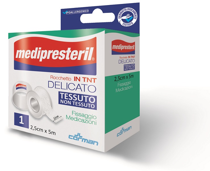 CEROTTO IN ROCCHETTO TESSUTO NON TESSUTO MEDIPRESTERIL 5X250CM - Farmamood