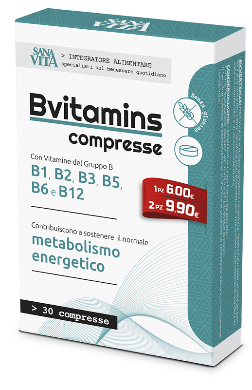SANAVITA BVITAMINS 30 COMPRESSE - Farmamood
