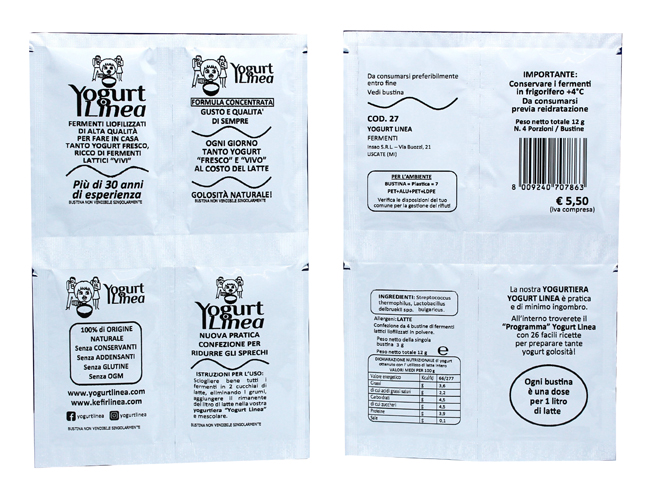 YOGURT LINEA FERMENTI LIOFILIZZATI 4 BUSTINE DA 8,5 G - Farmamood